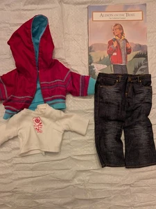American Girl Puppe Ready For Fun Meet Outfit Jacke Jeans Shirt Buch - Bild 1 von 9