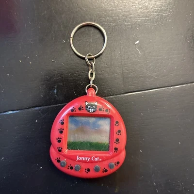 Jonny Cat Virtual Reality Interactive Pet Keychain Toy Untested - Image 1 of 3