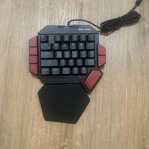 Magegee MK-AXE Mechanical Gaming Keyboard Left Handed One Handed Black Red USB - Picture 1 of 8