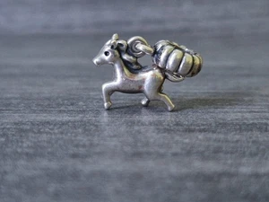 Pandora Horse/Pony Running Dangle Charm - 925 Sterling Silver - Picture 1 of 4