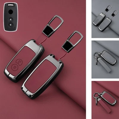Zinc Alloy Leather Car Key Fob Cover Case Bag For Suzuki Vitara Grand SX4 Vit — 第 1/4 张图片