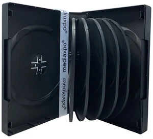 Black 12 Disc DVD Cases Lot - Afbeelding 1 van 6