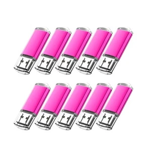 10x USB Stick 2.0 Pink Memory Speicherstick Speichermedien Flash Drive USB 4 GB - Afbeelding 1 van 7