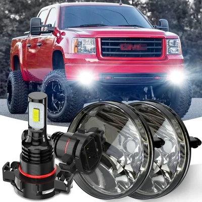 Faros antiniebla izquierda+derecha Fit 2007-2013 GMC Sierra 1500 2500HD 3500HD Foto 1 de 4