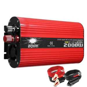 2000W Grid Tie Power Inverter DC 12/24V 48V to AC 220V Car Converter USB AU - Picture 1 of 24