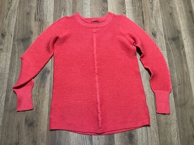 Camisa Cyrus, Para Mujer Talla Pequeña, Roja, Manga Larga, Acanalada Foto 1 de 4