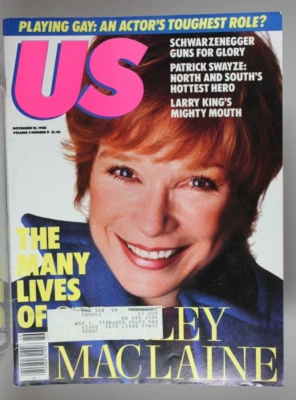 Shirley Maclaine Gay Actors Schwarzenegger Patrick Swayze Larry King US Weekly - Image 1 of 4