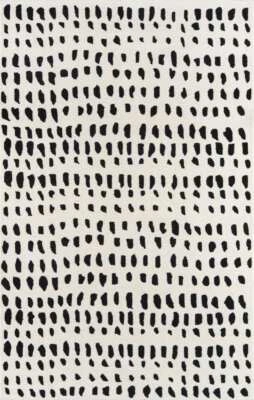 Modern Dalmatian Style Hand-Tufted 100% Wool Soft Area Rug Carpet - Image 1 of 4