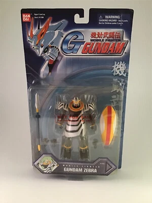 Figura de acción Mobile Fighter G Gundam Zebra Bandai 2003 sellada de fábrica promoción Foto 1 de 4