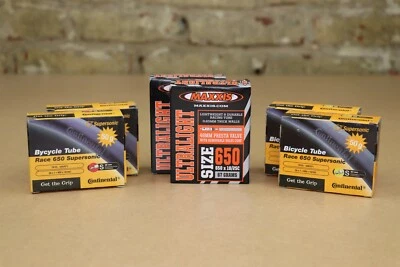 2 Continental Supersonic Maxxis 650Cx18-25 36, 42, 60mm Presta Valve Inner Tubes - Image 1 of 2