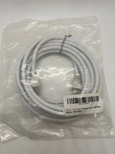 CAT6, UTP, with Molded Boot, 500MHz, White, 14 ft - Picture 1 of 3