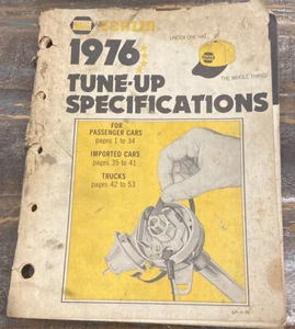 NAPA Echlin 1976 Tune-up Specifications Manual - Foto 1 di 2