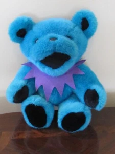 VINTAGE 90s GRATEFUL DEAD Dancing Bear TEAL Plush Moving Limbs STEVEN SMITH 1990 - Picture 1 of 5