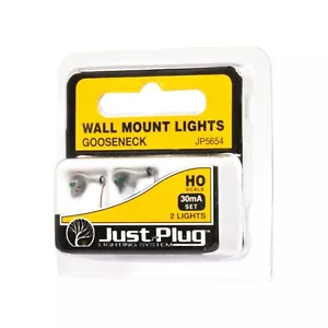 Woodland Scenics 5654 | Gooseneck Wall Mount Lights | HO Scale - Picture 1 of 4