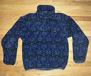 Vintage Patagonia Synchilla Snap-T Tehuelche Fleece Pullover Made USA Sz. Medium - Picture 1 of 6