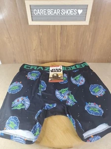 CRAZY BOXER Star Wars Mandalorian Baby Yoda Xmas Boxer Briefs Men's Size SMALL - Picture 1 of 2