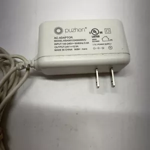 Original Puzhen KSAS0122400050VU AC Adapter 24VDC/0.5A Power Supply Young Living - Picture 1 of 5