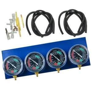 Motorcycle Fuel Vacuum Carburetor Synchronizer Tool Carb Sync Gauge w/4 Cylinder - Picture 1 of 5