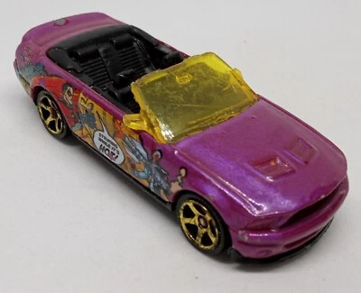 Matchbox Purple Pearlescent Shelby GT500 Convertible Batman Loose Diecast 1:64 5 - Image 1 of 4