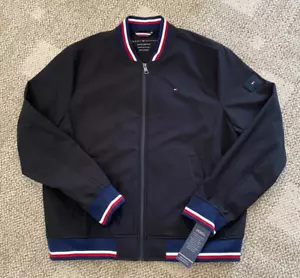 Tommy Hilfiger Full Zip Jacket Fleece Lined Water Resist 159AP425 Black Size XL - Picture 1 of 5