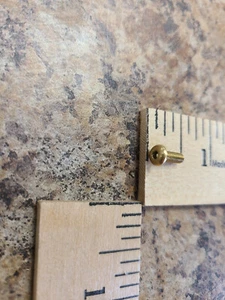Brass Button Head Hex Drive Screw 5-40 Thread Size, 3/8" Long - Picture 1 of 2
