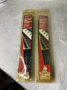 IBICO BLACK & GREEN PLASTIC BINDING COMBS 1/4" 2 boxes OF 25- 20-page Capacity - Picture 1 of 3