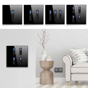 Wall Light Switch Push Button Switch Piano Key Rocker Switch 1/2/3/4 Gang 1 Way - Picture 1 of 15