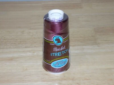 MAXI-LOCK Stretch Soft Like Yarn Thread Textured Nylon 2000yds Red Currant 13447 - Image 1 of 2