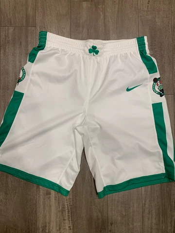 Authentic Boston Celtics Shorts (Summer League Game Worn) Sz L Tatum Brown Cover