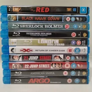 Action / Adventure Blu-ray Bulk Bundle Lot Of 10 Movies Region B RED Argo + more - Picture 1 of 20