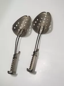 1950's Vintage Ecko Metal Adjustable Shoe Trees Stretchers Shapers - Picture 1 of 2