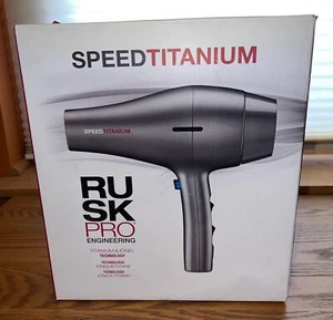 RUSK PRO Speed Titanium Hair Dryer, Ionic Generator Eliminates Frizz, Diffuser - Picture 1 of 2