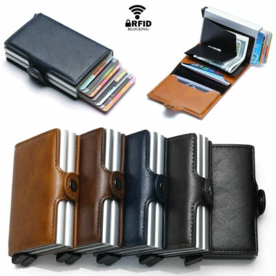 Geldbeutel Slim Wallet mit RFID Schutz mini Geldbörse Portemonnaie Kartenetui - Bild 1 von 4