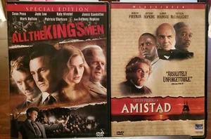 Amistad And All The Kings Men DVD Lot - Picture 1 of 2