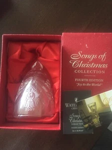 Waterford 1999 Songs of Christmas Joy to the World Glocke Neu in OVP mit Etikett - Bild 1 von 6