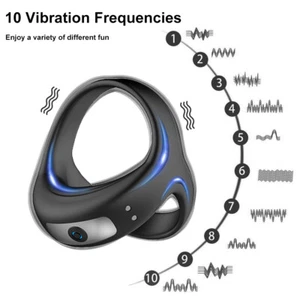 Estirante de pene eléctrica potenciador bola escroto anillo retardo eyaculación para hombre - Imagen 1 de 12