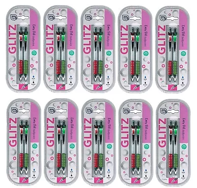 24 X Bolígrafos Glitz Easy Roll De Tinta Azul Y Tinta Negra - Image 1 of 3