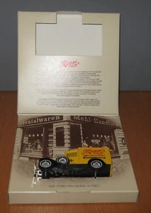 Streichholzschachtel Yesteryear Y22 Modell A Ford Van Maggis Code 2/3 Lesney Basis - Bild 1 von 7