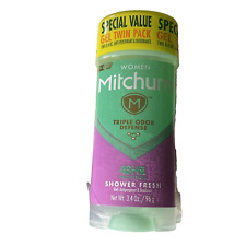 Lot of 2 Mitchum Antiperspirant/Deodorant Gel For Women Shower Fresh 3.4 Oz Each