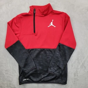 Jordan Sweatshirt Boys Medium Nike Air Basketball Jumpman Therma Sweater Youth M - Picture 1 of 8