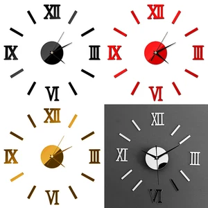 Orologio da parete specchio 3D fai da te arte moderna decorazione casa ufficio stanza decalcomania orologi acrilici - Foto 1 di 12