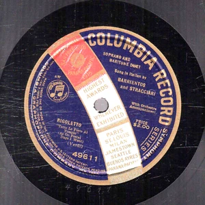 75cv. Barrientos & Stracciari - Rigoletto-Tutte le feste al tempio - Col. 49611 - Imagen 1 de 1