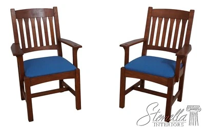 67245: Par de sillones STICKLEY Arts & Crafts Mission Cherry Foto 1 de 4