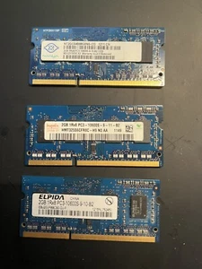 6GB (3x2GB) 1Rx8 PC3-10600S-9-10 -B2 DDR3-1333 Laptop RAM Memory - Picture 1 of 1