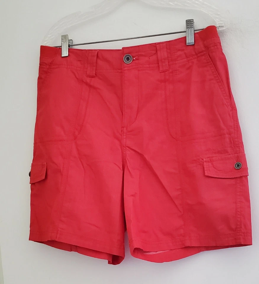 Style&Co. Shorts cargo feminino Petite Zig Zag combo A Cherry tamanho 12 - Novo com etiquetas - Imagem 1 de 1