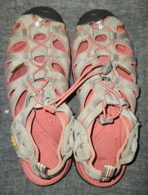 Сандалии Keen Whisper розовые и серые женские размер 9,5/ЕС 40/Великобритания 7 - Изображение 1 из 4