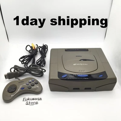 Sega Saturn Console HST-3200 Gray Controller NTSC-J Japanese ver Japan Tested - Image 1 of 4