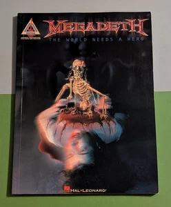 Megadeth - The World Needs A Hero (Guitar Recorded Versions) Hal Leonard Sheet - Picture 1 of 16