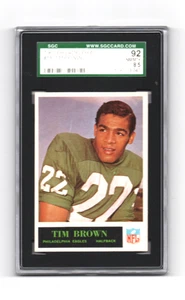 1965 PHILADELPHIA FB # 130 TIM BROWN,EAGLES-SGC 92(8.5)+++++ LOW POP BEAUTY! - Bild 1 von 1