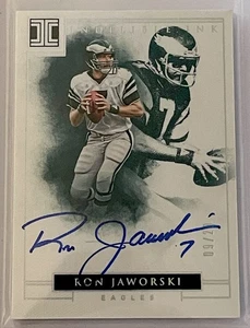 Ron Jaworski Auto - 2016 Panini Impeccable /20 - PHI EAGLES HOF QB - Rare Mint - Picture 1 of 2